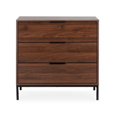 Commode Auri 3 tiroirs couleur Noyer