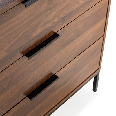Commode Auri 3 tiroirs couleur Noyer
