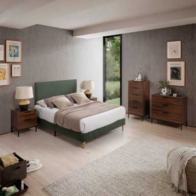 Commode Auri 3 tiroirs couleur Noyer