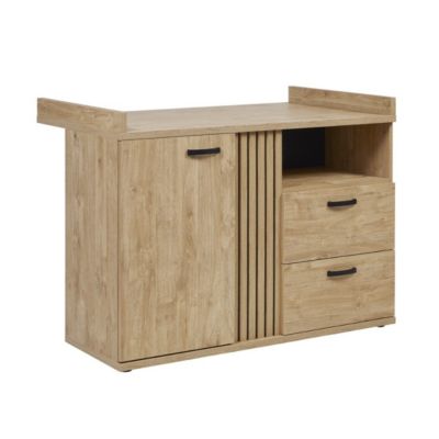Commode bébé TOMMY  Table à langer intégrée coloris chene doré