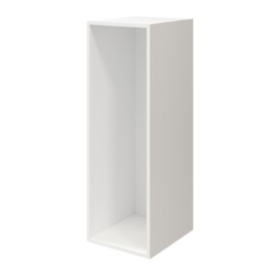 Commode blanche 6 tiroirs GoodHome Atomia H. 112,5 x L. 37,5 x P. 45 cm
