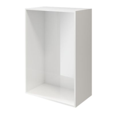 Commode blanche 6 tiroirs GoodHome Atomia H. 112,5 x L. 75 x P. 45 cm