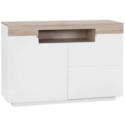 Commode blanche et bois clair MARLIN