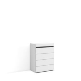 Commode buffet armoire 57x35x75cm couleur blanc et noir