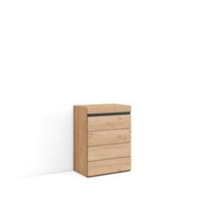 Commode buffet armoire 57x35x75cm couleur chêne
