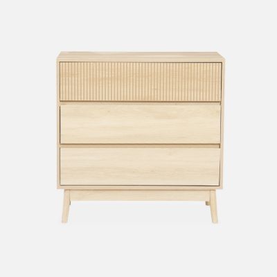 Commode de rangement décor bois. 3 tiroirs - Linear