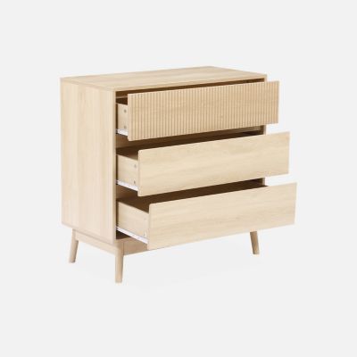Commode de rangement décor bois. 3 tiroirs - Linear