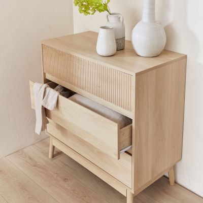 Commode de rangement décor bois. 3 tiroirs - Linear