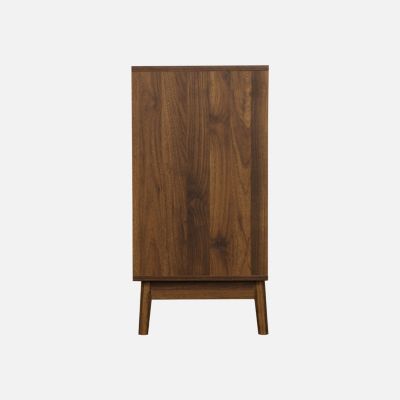 Commode de rangement décor bois de noyer. 3 tiroirs