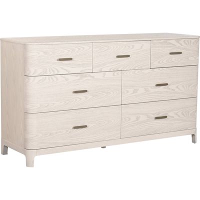 Commode design bois et métal gris clair style traditionnel chic 165 x 48,3 x 92,5 cm gris clair effet bois naturel