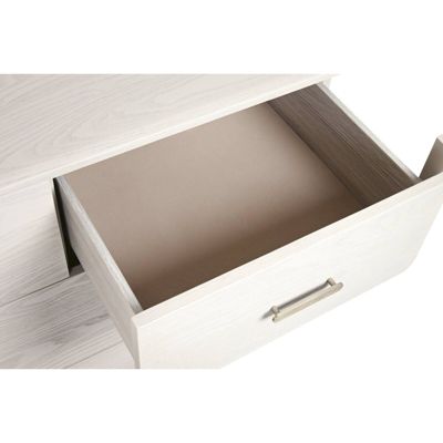 Commode design bois et métal gris clair style traditionnel chic 165 x 48,3 x 92,5 cm gris clair effet bois naturel