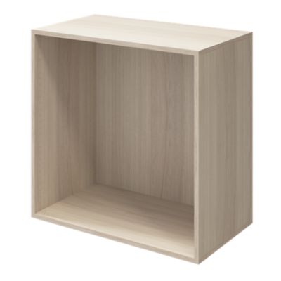 Commode effet chêne 4 tiroirs GoodHome Atomia H. 75 x L. 75 x P. 45 cm