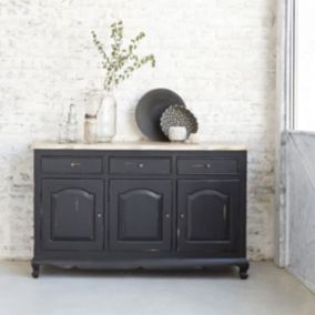 Commode en acajou massif et teck 150 cm