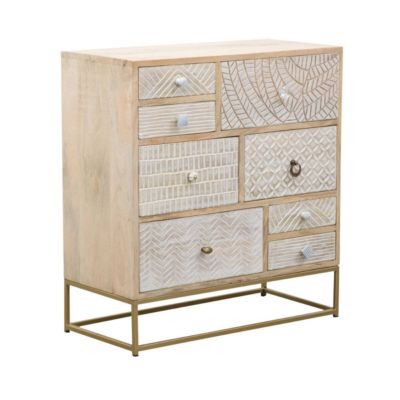 Commode en bois de manguier et métal Vic