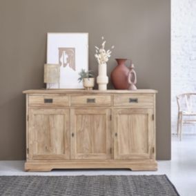 Commode en bois de teck massif 150 cm