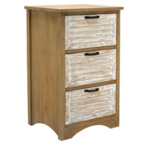 Commode en bois  et cérusé Ancenia