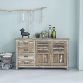 Commode en bois recyclé 140 cm
