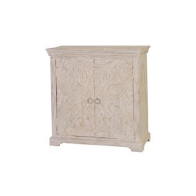 Commode en manguier blanc vieilli
