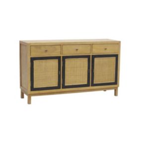 Commode en manguier et cannage  Type: Commode