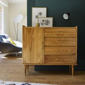 Commode en mindi massif 105 cm