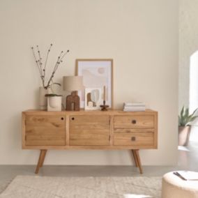 Commode en mindi massif 180 cm