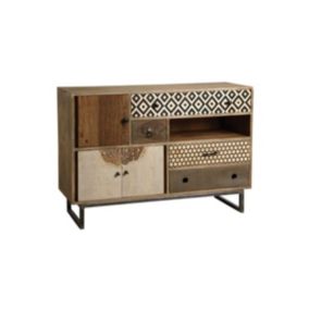 Commode graphique en manguier  Type: Commode