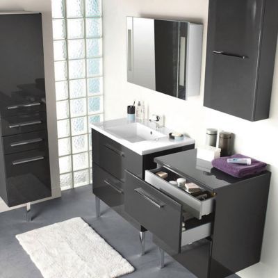 Commode Gris Laque Cooke Lewis Seton 60 Cm Castorama