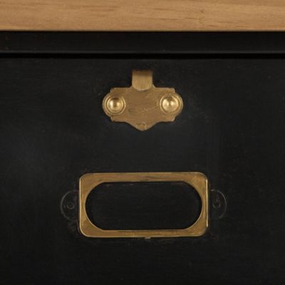 Commode "Ivan" noire - métal - Atmosphera