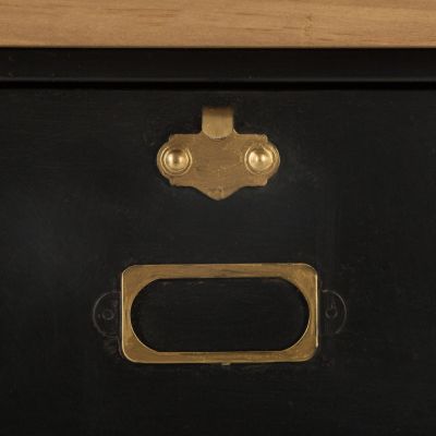 Commode "Ivan" noire - métal - Atmosphera