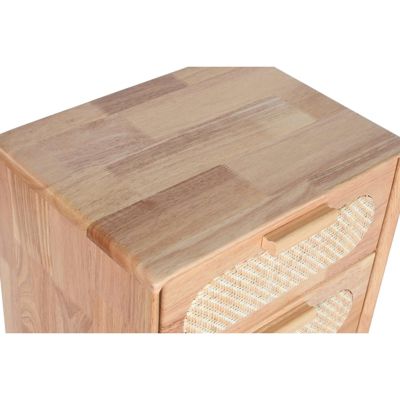 Commode élégante bois et rotin édition limitée 40 x 30 x 93 cm Naturel Bois et rotin