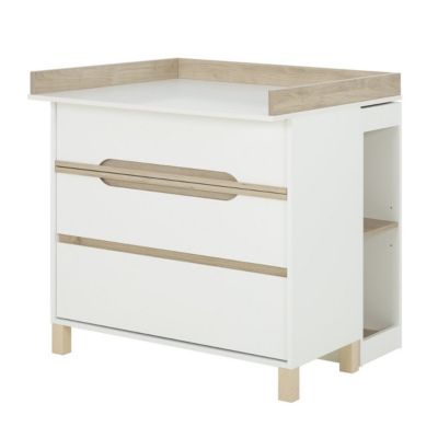 Commode à langer petite bibliothèque blanche Céleste - Fabrication ...