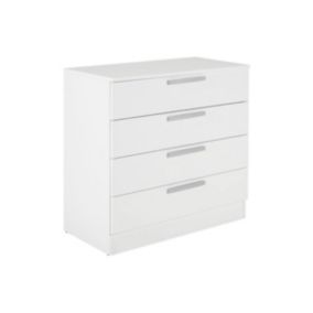 Commode MATHIAS - 4 tiroirs - blanc