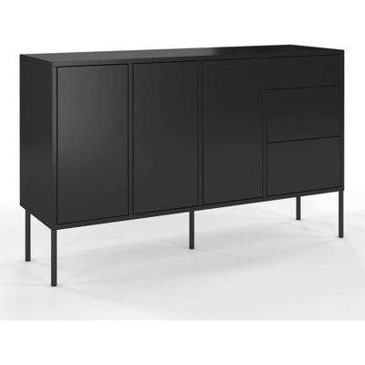 Commode mirka 130 x 40 x 78 cm Noir