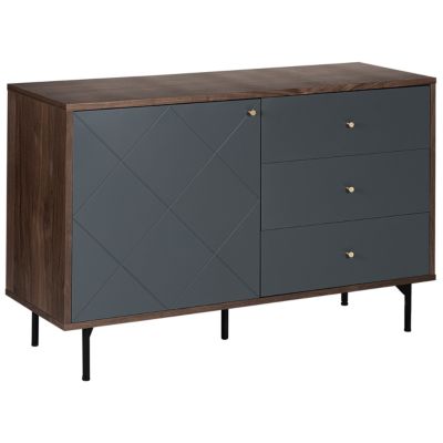 Commode PALMER Marron foncé/gris