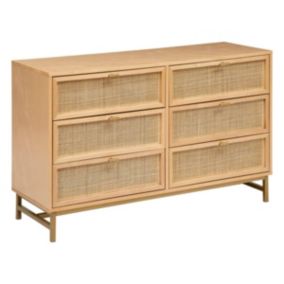 Commode "Rayo" en métal & bouleau 6 tiroirs 120x40cm - Atmosphera