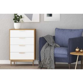 Commode scandinave pieds finition rose gold FYN