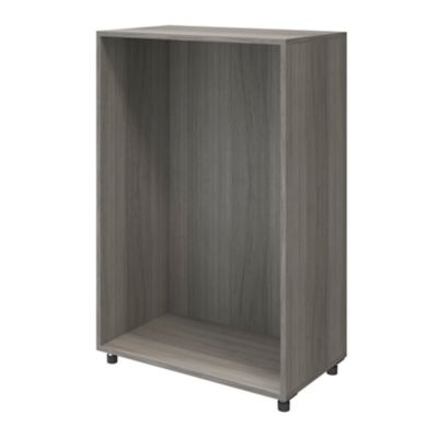 Commode sur pieds effet chêne grisé 6 tiroirs GoodHome Atomia H. 112,5 x L. 75 x P. 45 cm