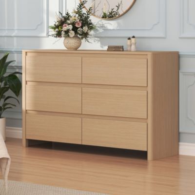 Commode Takranmaa 120 x 39 x 77 cm effet chêne en.casa
