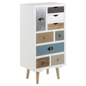 Commode Thammis en MDF 9 tiroirs
