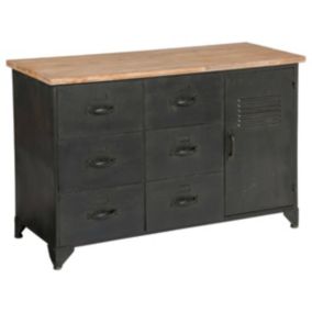 Commode "Torof" - métal & bois - Atmosphera