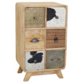 Commode Vache en manguier  Type: Chevet