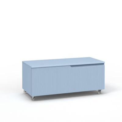 Commode VENERE bleu tiffany avec roues
