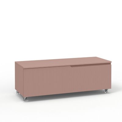 Commode VENERE rose poudrè avec roues