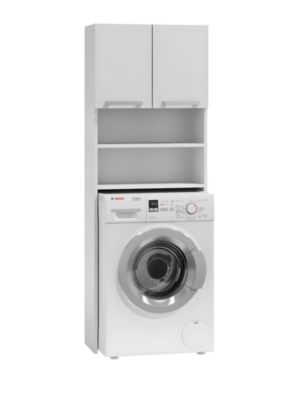BOUWOSY Support Magnétique Mural Pour Machine à Laver – Organisateur Gain De Place Blanc