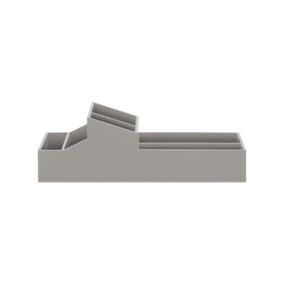 compartiment de rangement double ABS SKYLINE Taupe Spirella