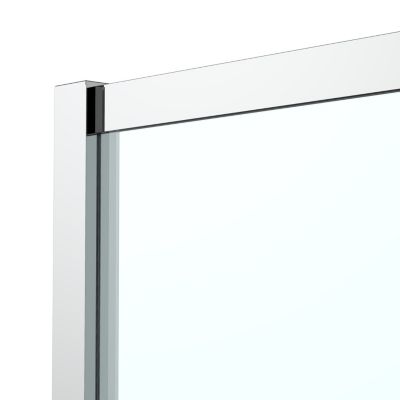 Complément d'ouverture l.40 x H.195 cm, bandes miroir, profilés alu chrome, GoodHome Ledava