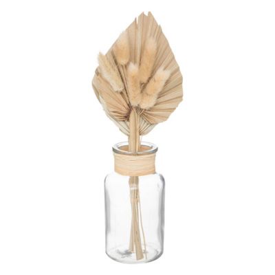 Compo fleurs séchées "Sea view" verre H28cm - ATMOSPHERA CREATEUR D'INTERIEUR