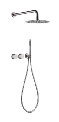 COMPOSITION DE DOUCHE SC54 EN LAITON NICKEL BROSSÉE COLLECTION Eas