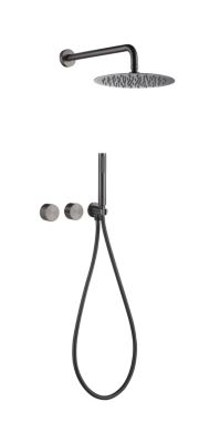 Composition de douche SC64 en laiton gun black collection Permesse