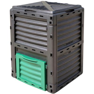 Composteur de jardin 300 L - 83 x 61 x 61 cm en plastique, Polypropylène